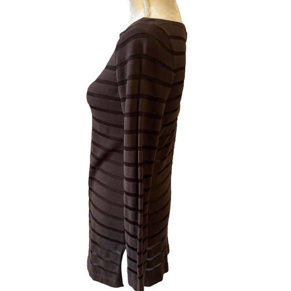 Tommy Bahama Brown Striped Mesh Sweater Size XS - Picture 11 of 14